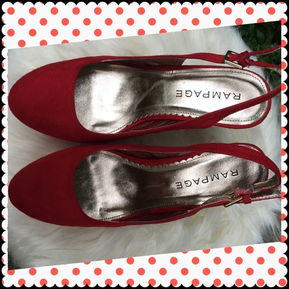 Rampage red heels 6.5 - Picture 3 of 4